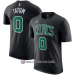 Maillot Manche Courte Boston Celtics Jayson Tatum Statement Noir