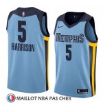 Maillot Memphis Grizzlies Andrew Harrison No 5 Statement 2018 Bleu