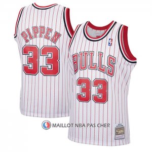 Maillot Chicago Bulls Scottie Pippen NO 33 Reload Hardwood Classics Blanc