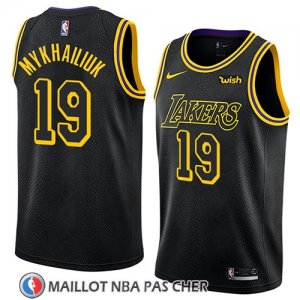 Maillot Los Angeles Lakers Sviatoslav Mykhailiuk Ciudad 2018 Noir