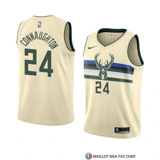 Maillot Milwaukee Bucks Pat Connaughton Ville 2018 Crema