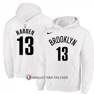 Veste a Capuche Brooklyn Nets James Harden Blanc