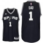 Maillot Fete des Peres Spurs Dad 1 Noir