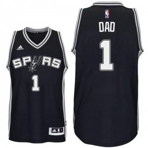 Maillot Fete des Peres Spurs Dad 1 Noir