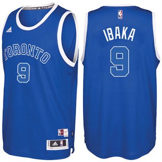 Maillot Retro 2016-17 Raptors Ibaka 9 Bleu