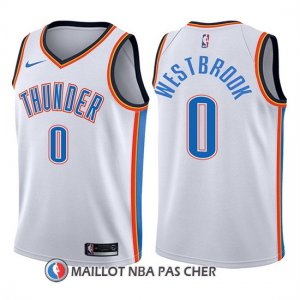 Maillot Enfant Oklahoma City Thunder Russell Westbrook Association 2017-18 0 Blanc