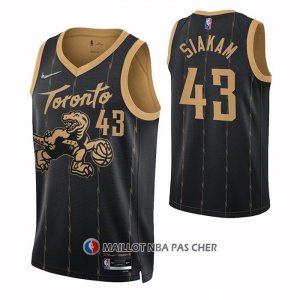 Maillot Tornto Raptors Pascal Siakam NO 43 Ville 2021-22 Noir