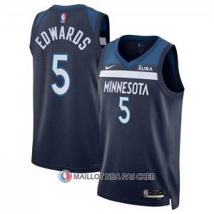 Maillot Minnesota Timberwolves Anthony Edwards NO 5 Icon Bleu