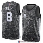 Maillot San Antonio Spurs Patty Mills Ville 2018 Gris