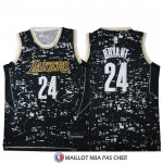 Maillot Luces de La Ville Los Angeles Lakers Kobe Bryant Noir