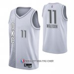 Maillot Oklahoma City Thunder Theo Maledon NO 11 Ville 2021-22 Blanc