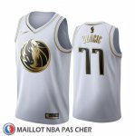 Maillot Golden Edition Dallas Mavericks Luka Doncic 2019-20 Blanc