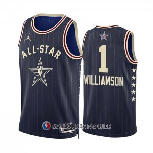 Maillot All Star 2024 New Orleans Pelicans Zion Williamson NO 1 Bleu