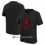 Maillot Manche Courte Houston Rockets Essential Jumpman Noir