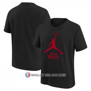 Maillot Manche Courte Houston Rockets Essential Jumpman Noir