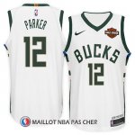 Maillot Milwaukee Bucks Jabari Parker Motorcycles Harlry 2017-18 12 Blanc