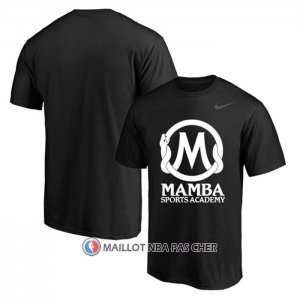 Maillot Manche Courte Los Angeles Lakers Mamba Sports Academy Noir