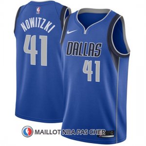 Maillot Dallas Mavericks Dirk Nowitzki 2017-18 41 Bleu