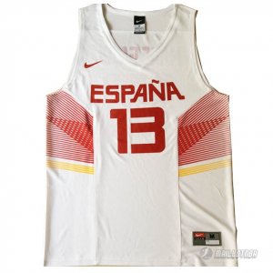 Maillot Marc Gasol Espana 2014 #13 Blanc