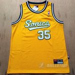 Maillot Seattle Supersonics Durant Sonics #35 Jaune