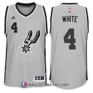 Maillot San Antonio Spurs Derrick White Alternate 4 2017-18 Gris