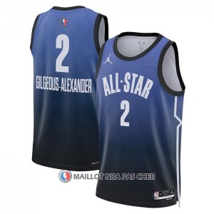 Maillot All Star 2023 Oklahoma City Thunder Shai Gilgeous-Alexander NO 2 Bleu