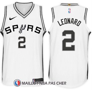 Maillot San Antonio Spurs Kawhi Leonard 2 2017-18 Blanc