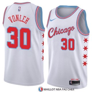 Maillot Chicago Bulls Noah Vonleh Ville 2018 Blanc