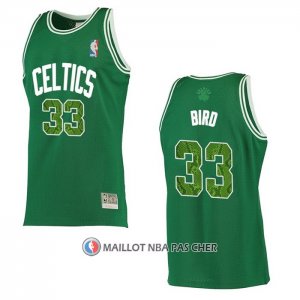 Maillot Boston Celtics Larry Bird NO 33 Snakeskin Hardwood Classics 2021 Vert  Maillot Boston Celtics Larry Bird NO 33 Snakeskin Hardwood Classics 2021 Vert
