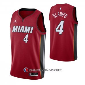 Maillot Miami Heat Victor Oladipo NO 4 Statement 2020-21 Rouge  Maillot Miami Heat Victor Oladipo NO 4 Statement 2020-21 Rouge