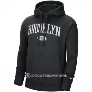 Veste a Capuche Brooklyn Nets Heritage Essential Noir