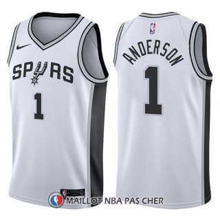 Maillot San Antonio Spurs Kyle Anderson Association 1 2017-18 Blanc