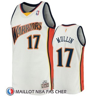 Maillot Golden State Warriors Chris Mullin 2009-10 Hardwood Classics Blanc