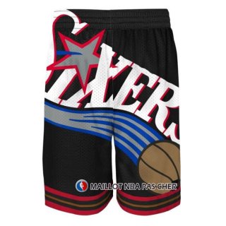 Short Philadelphia 76ers Mitchell & Ness Big Face Noir