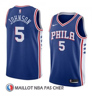 Maillot Philadelphia 76ers Amir Johnson No 5 Icon 2018 Bleu  Maillot Philadelphia 76ers Amir Johnson No 5 Icon 2018 Bleu