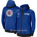 Veste a Capuche Los Angeles Clippers Showtime Therma Bleu