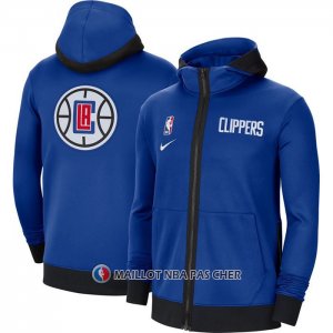 Veste a Capuche Los Angeles Clippers Showtime Therma Bleu