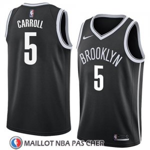 Maillot Brooklyn Nets Demarre Carroll No 5 Icon 2018 Noir