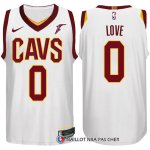 Maillot Authentique Cleveland Cavaliers Love 2017-18 0 Blanc