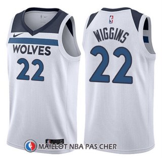 Maillot Minnesota Timberwolves Andrew Wiggins 22 2017-18 Blanc