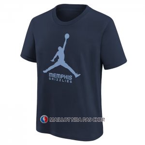 Maillot Manche Courte Memphis Grizzlies Essential Jumpman Bleu