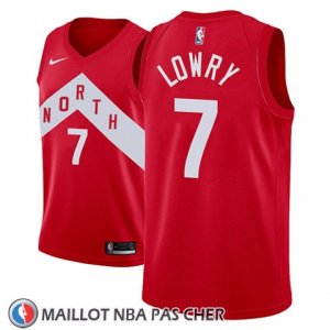 Maillot Tornto Raptors Kyle Lowry No 7 Earned 2018-19 Rouge