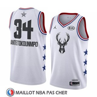 Maillot All Star 2019 Milwaukee Bucks Giannis Antetokounmpo Blanc