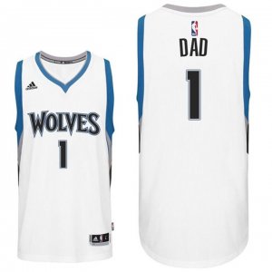 Maillot Fete des Peres Timberwolves Dad 1 Blanc