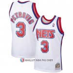 Maillot Brooklyn Nets Drazen Petrovic NO 3 Mitchell & Ness 1992-93 Blanc