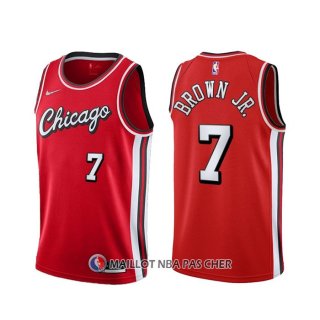Maillot Chicago Bulls Troy Brown JR. NO 7 Ville 2021-22 Rouge