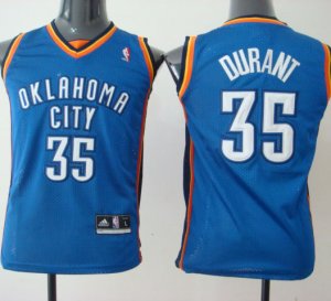 Maillot Enfant de Durant Oklahoma City Thunder #35 Bleu