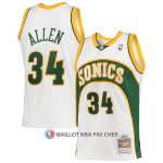 Maillot Seattle Supersonics Ray Allen NO 34 Mitchell & Ness 2006-07 Blanc