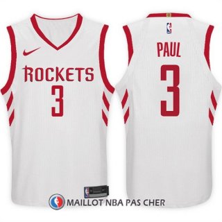 Maillot Houston Rockets Paul 3 Blanc