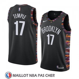 Maillot Brooklyn Nets Garrett Temple Ville 2019 Noir
